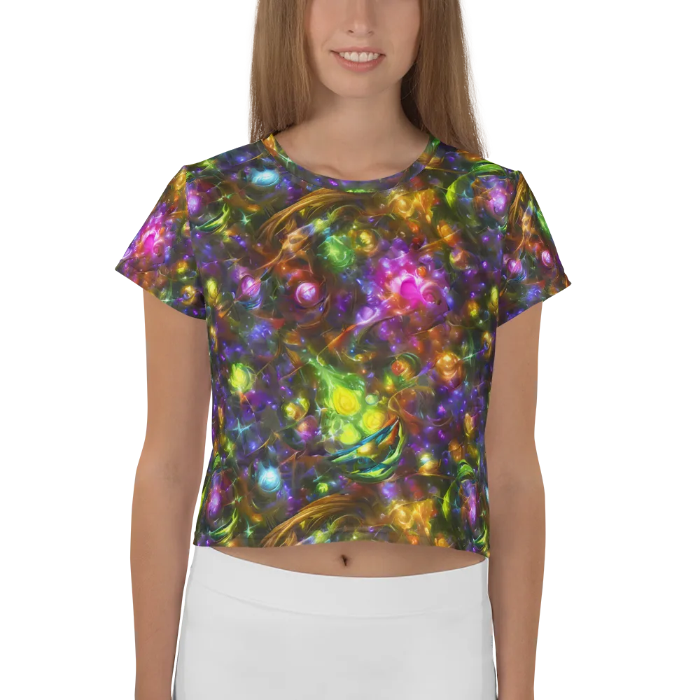 Luminescent Tangle on Crop Tee — Front