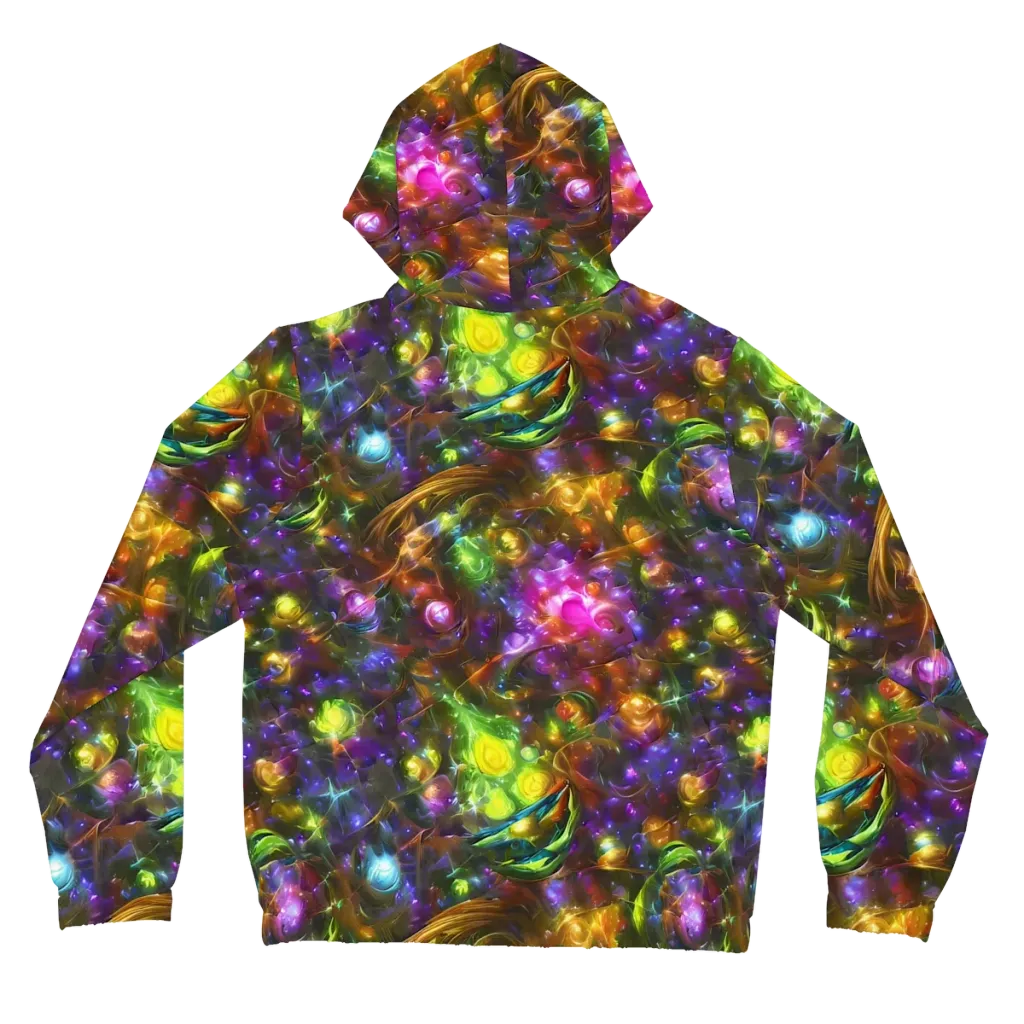 Luminescent Tangle on Women's Full-Zip Hoodie — Back