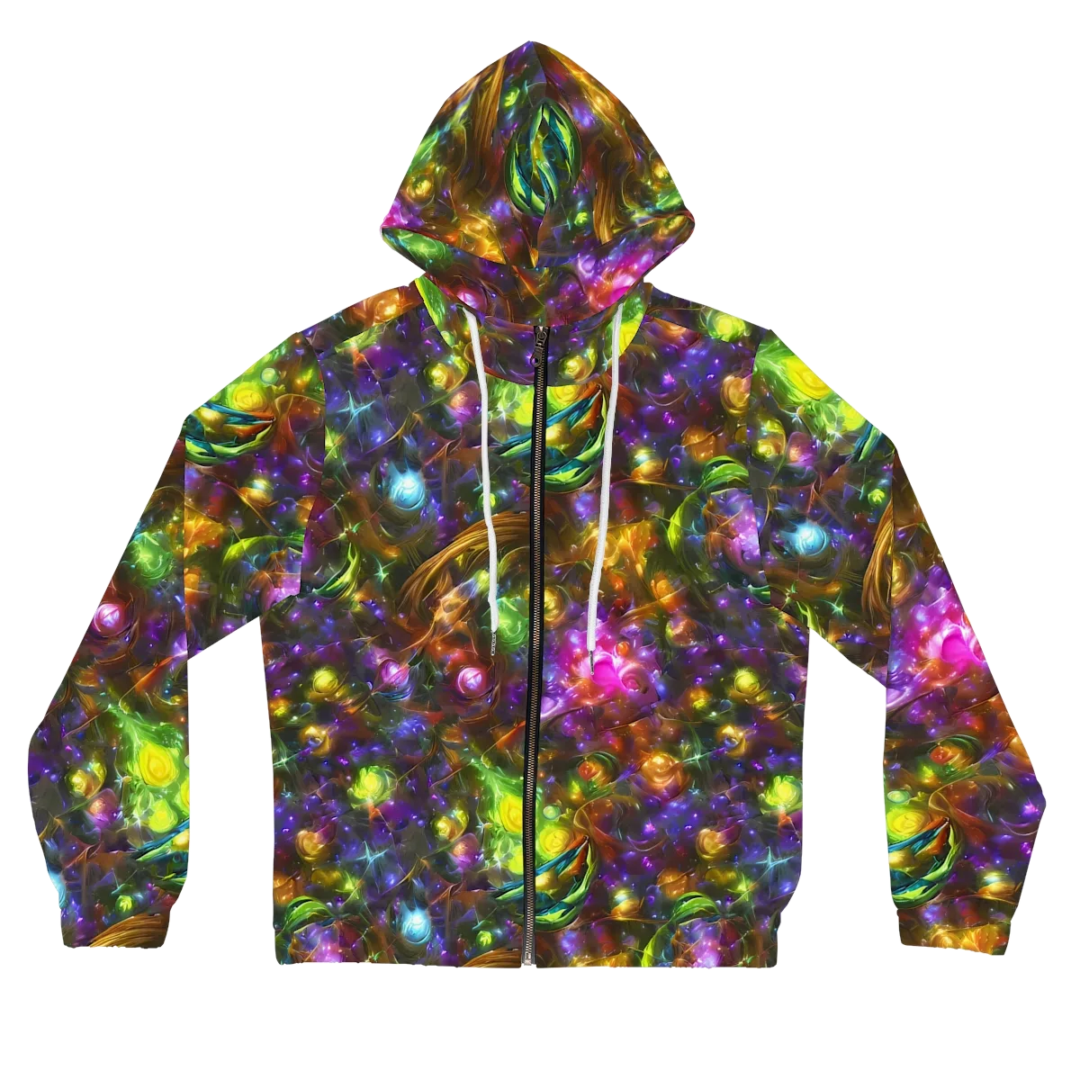 Luminescent Tangle on Women's Full-Zip Hoodie — Front