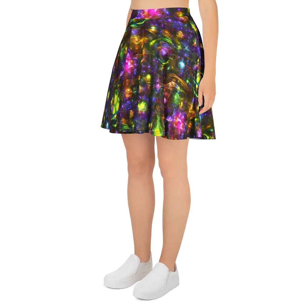 Luminescent Tangle on Skater Skirt — Left