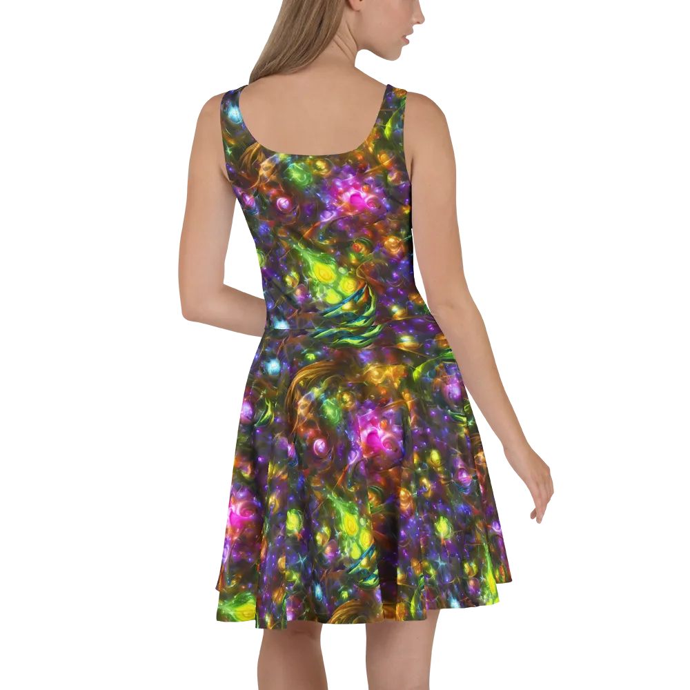 Luminescent Tangle on Skater Dress — Back