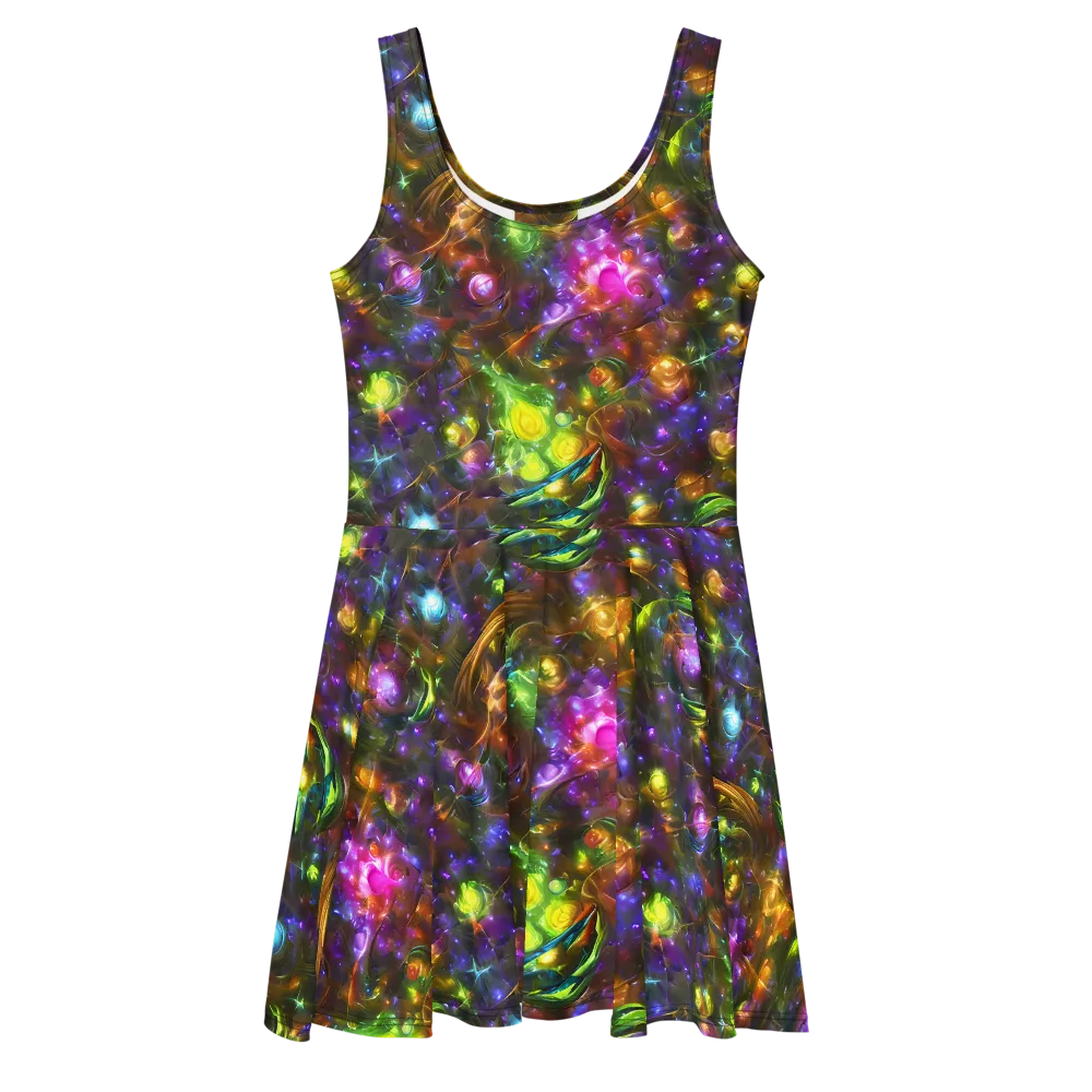Luminescent Tangle on Skater Dress — Front