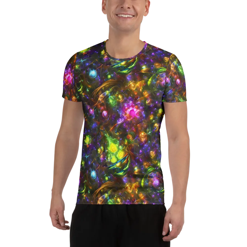 Luminescent Tangle on Men's Athletic T-Shirt — Front