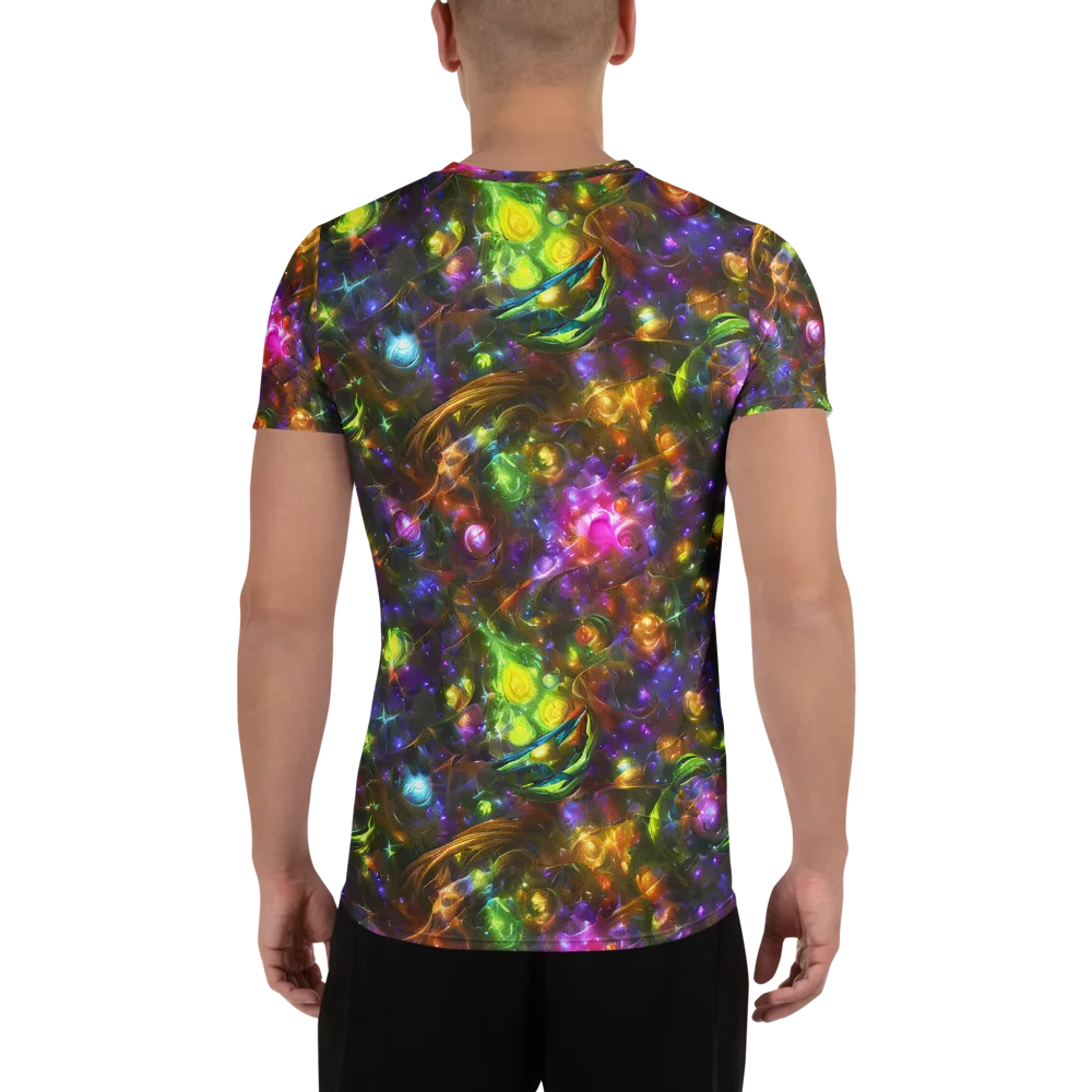 Luminescent Tangle on Men's Athletic T-Shirt — Back