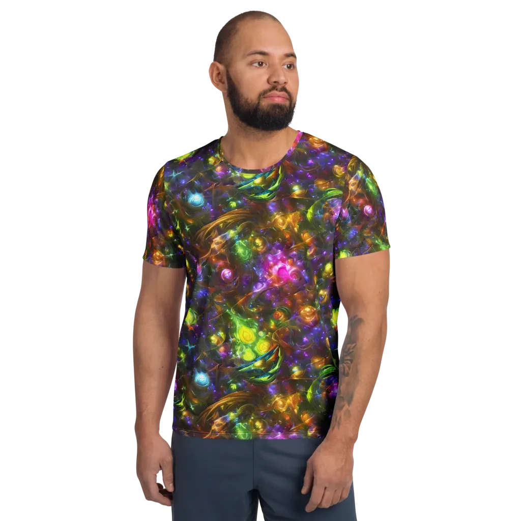Luminescent Tangle on Men's Athletic T-Shirt — Front