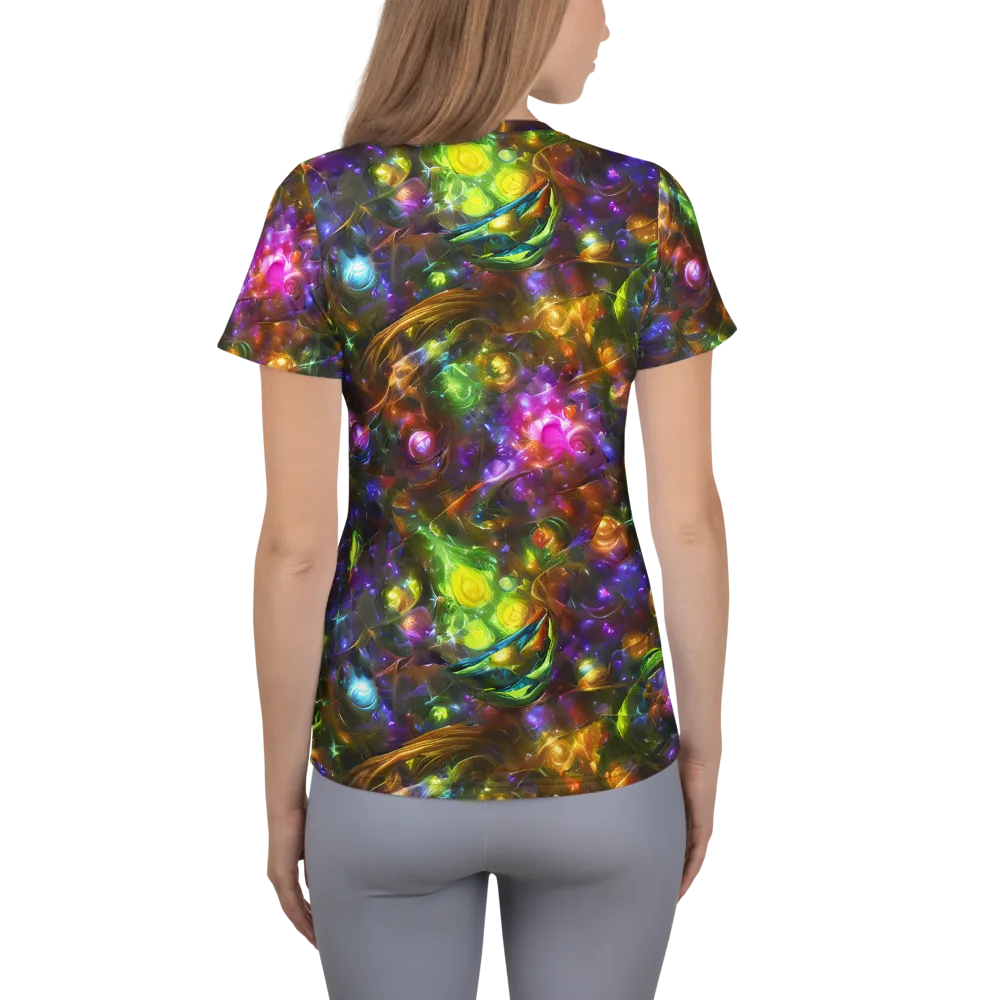 Luminescent Tangle on Women's Athletic T-Shirt — Back