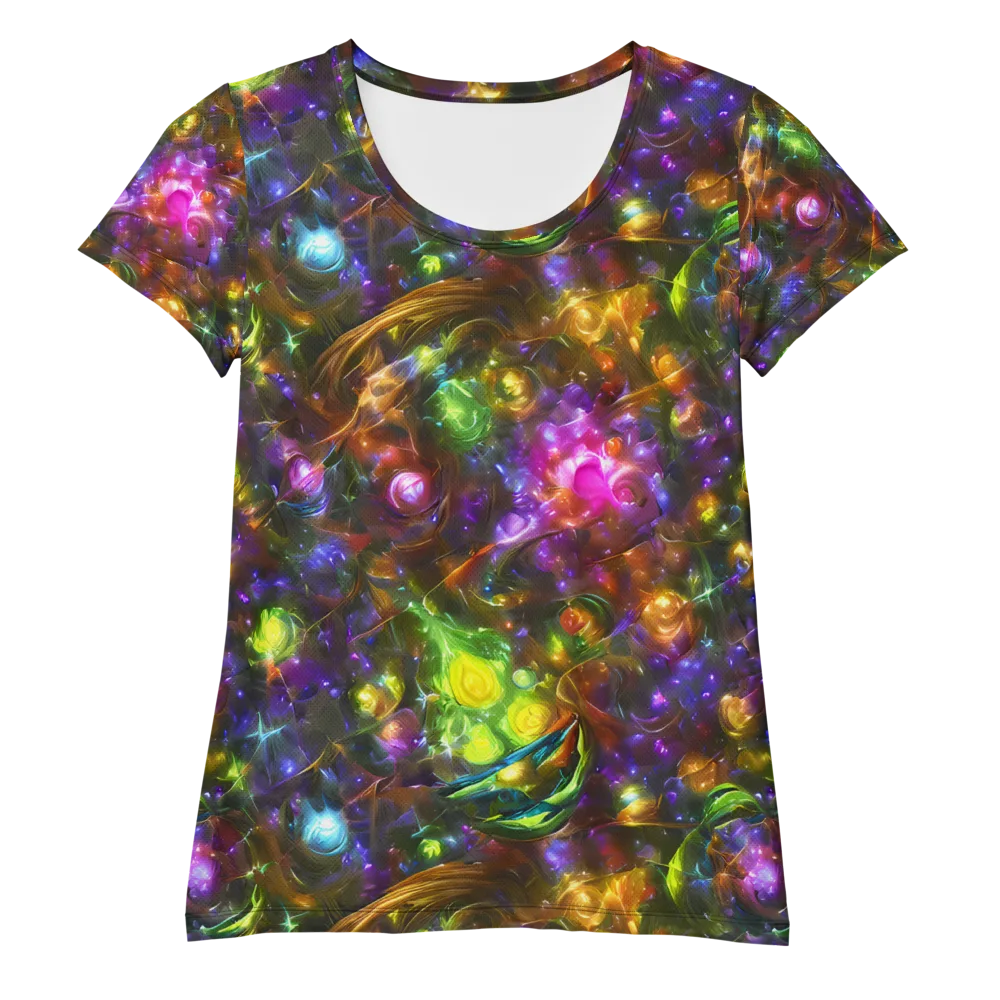 Luminescent Tangle on Women's Athletic T-Shirt — Front