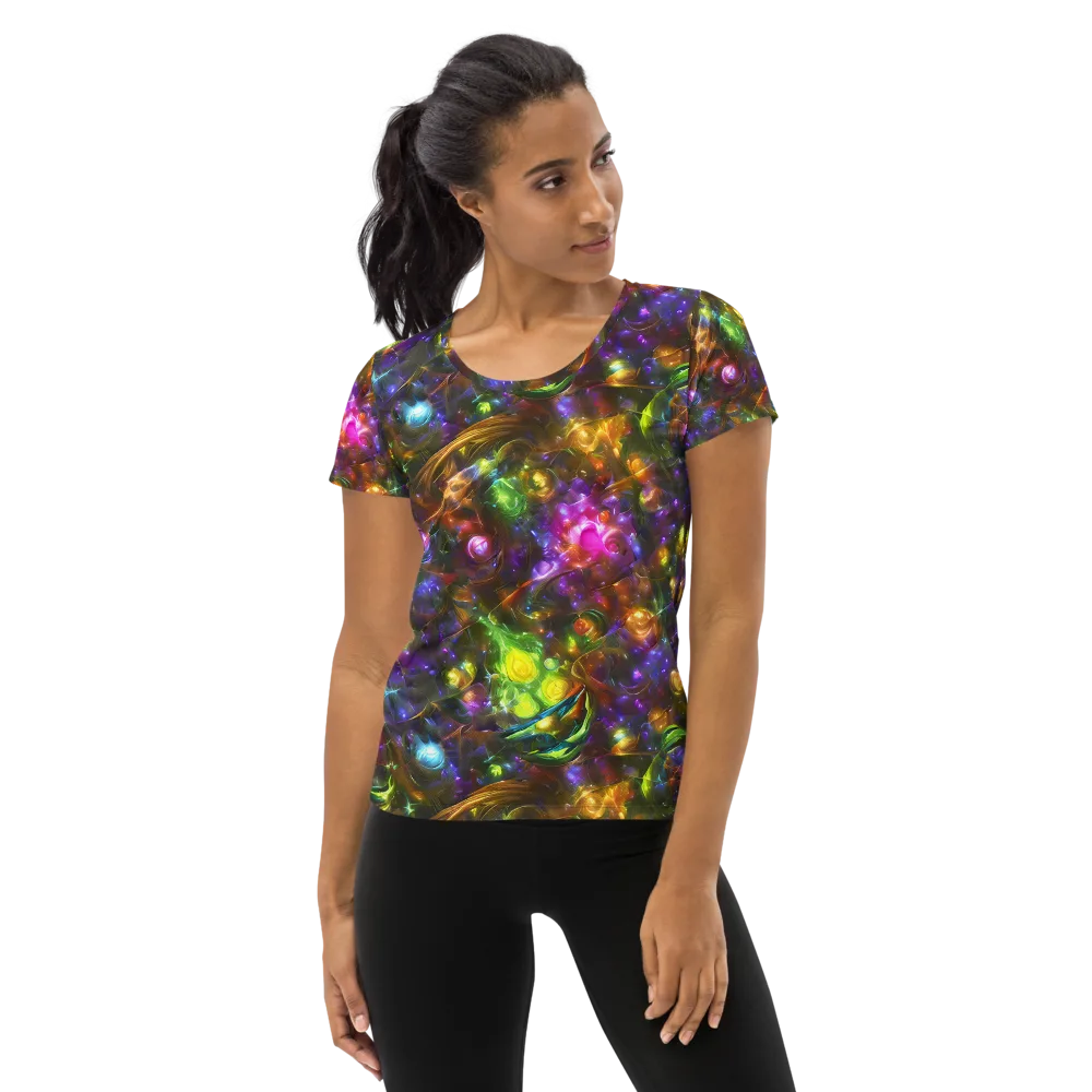 Luminescent Tangle on Women's Athletic T-Shirt — Front