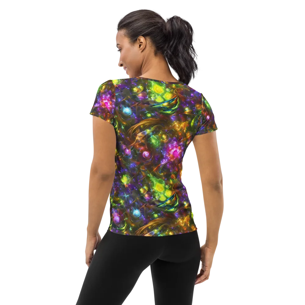 Luminescent Tangle on Women's Athletic T-Shirt — Back