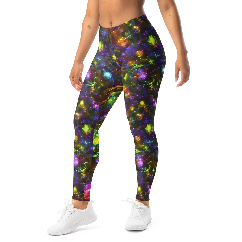 Luminescent Tangle on Leggings — Left Front