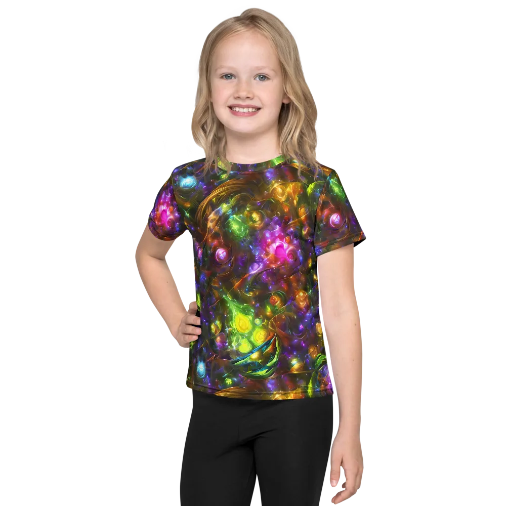 Luminescent Tangle on Kids Crew Neck T-Shirt — Front