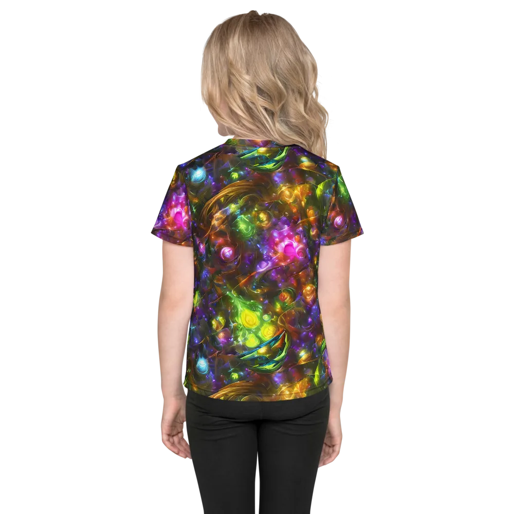 Luminescent Tangle on Kids Crew Neck T-Shirt — Back