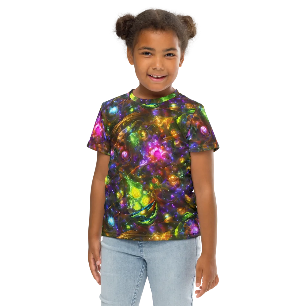 Luminescent Tangle on Kids Crew Neck T-Shirt — Front