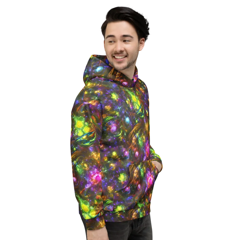 Luminescent Tangle on Hoodie — Right