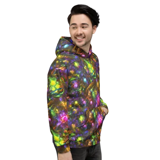 Luminescent Tangle on a Hoodie