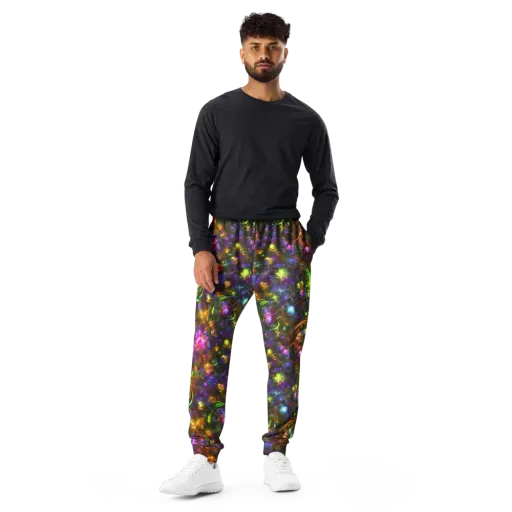 Luminescent Tangle on a Men's Joggers