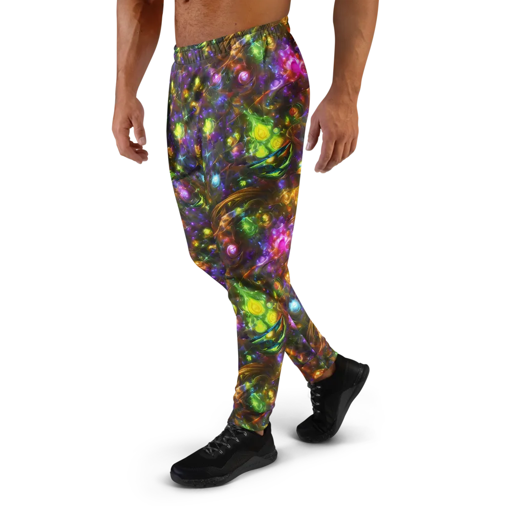 Luminescent Tangle on Men's Joggers — Left
