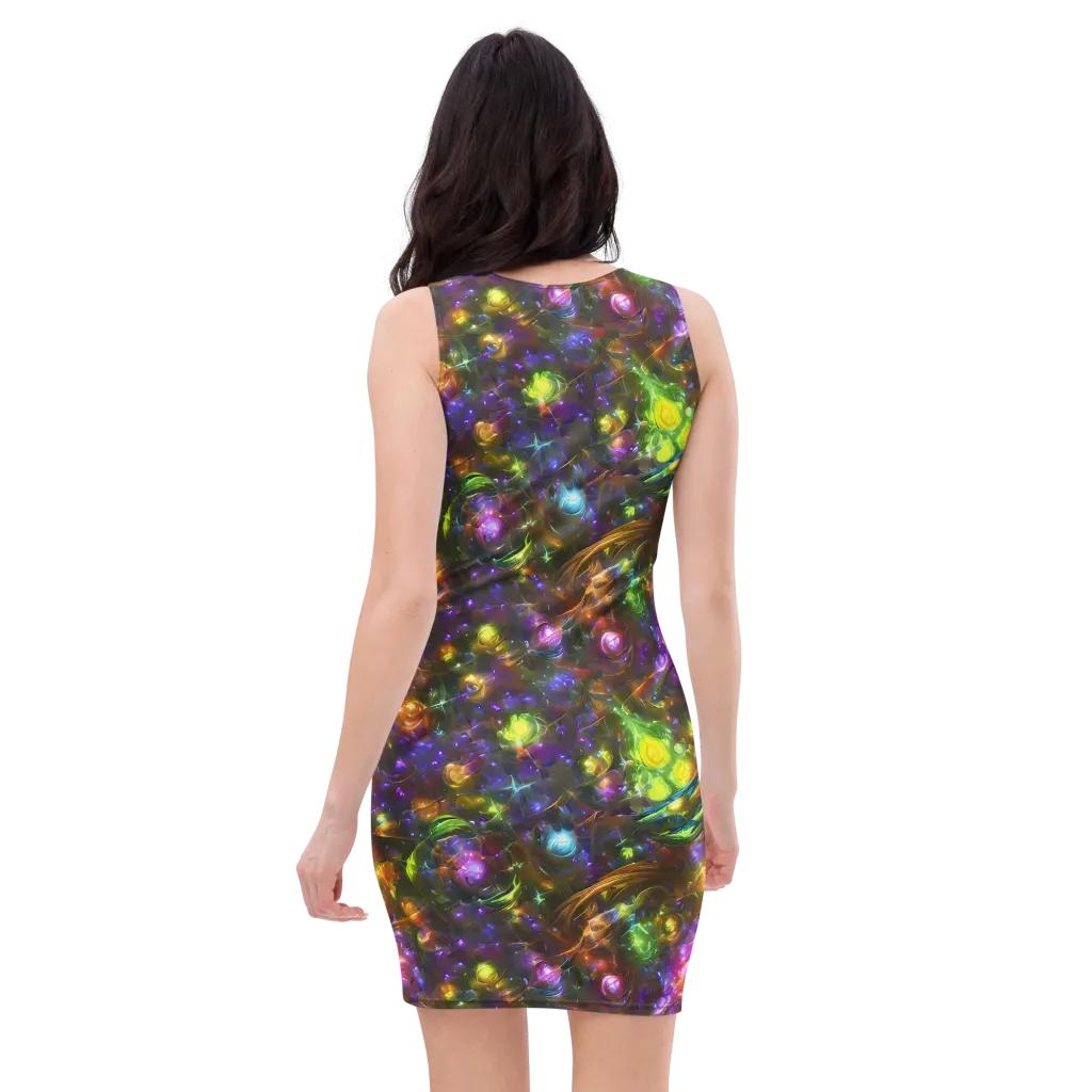 Luminescent Tangle on Bodycon Dress — Back