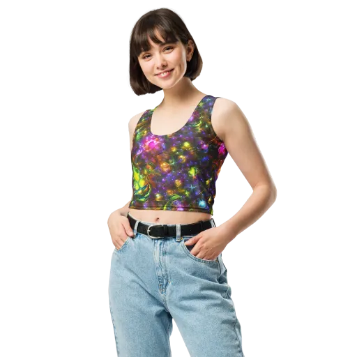 Luminescent Tangle on a Crop Top