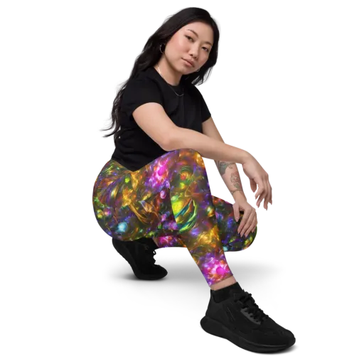 Luminescent Tangle on a Leggings with Pockets