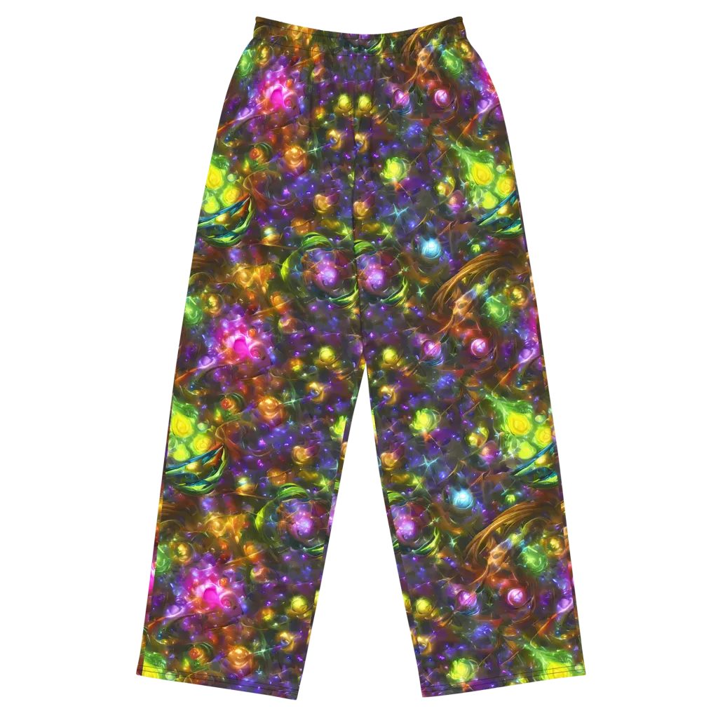 Luminescent Tangle on Wide-Leg Pants — Front
