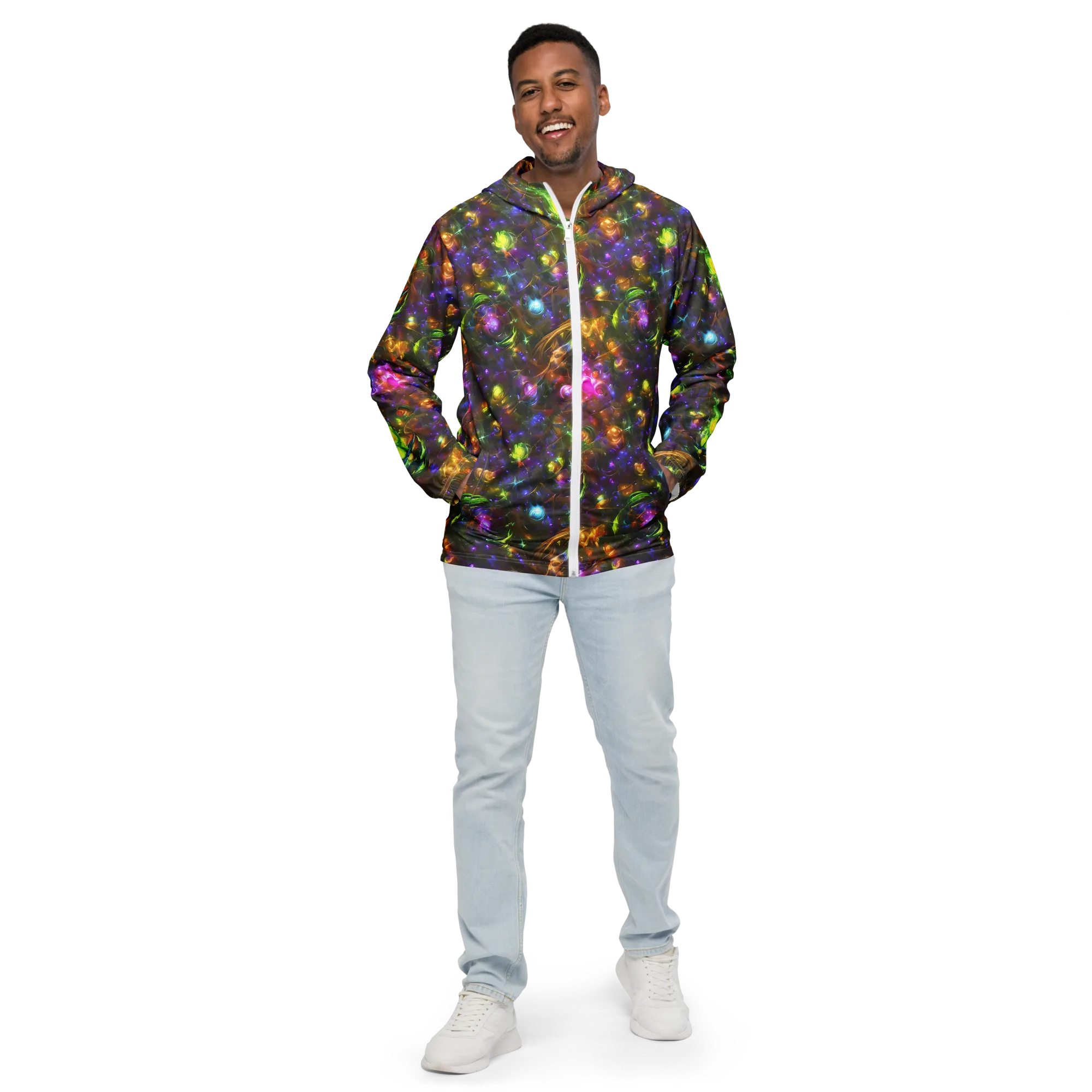 Luminescent Tangle on Men's Windbreaker — Front