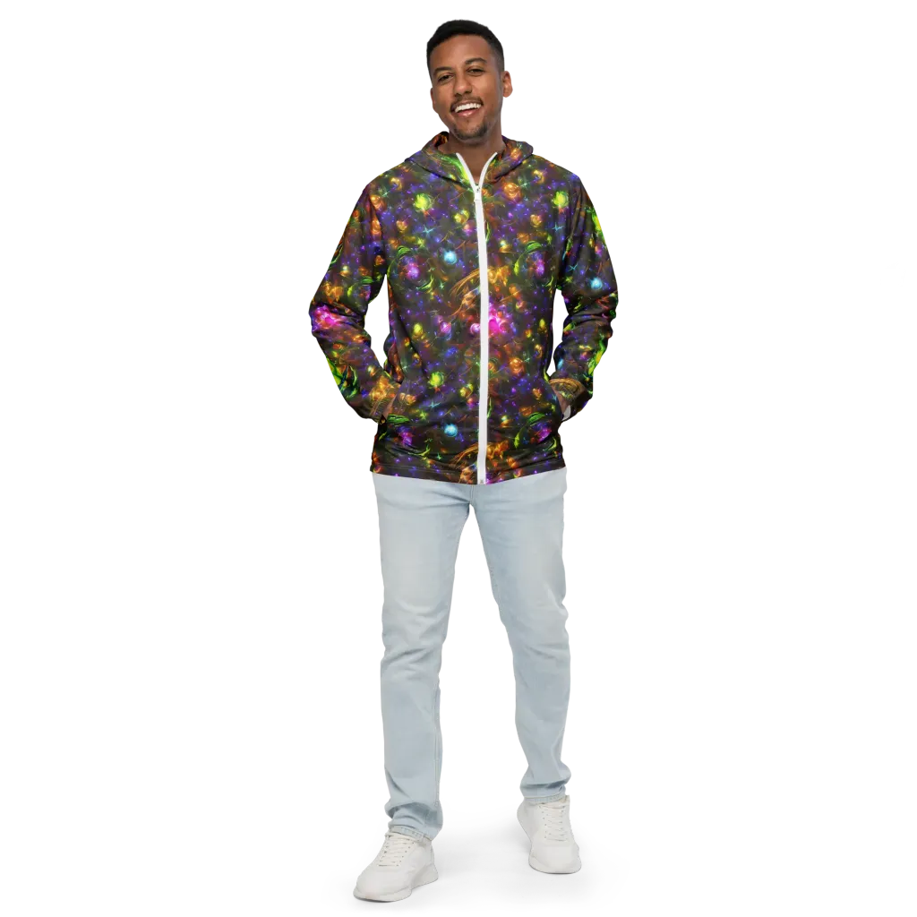 Luminescent Tangle on Men's Windbreaker — Front