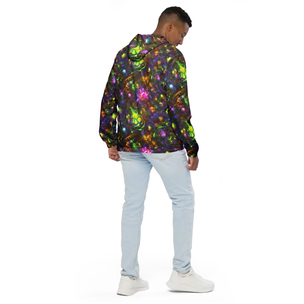 Luminescent Tangle on Men's Windbreaker — Back