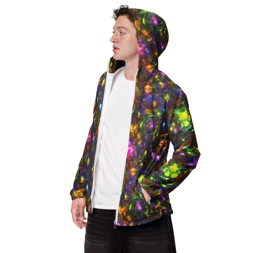 Luminescent Tangle on Men's Windbreaker — Left Front