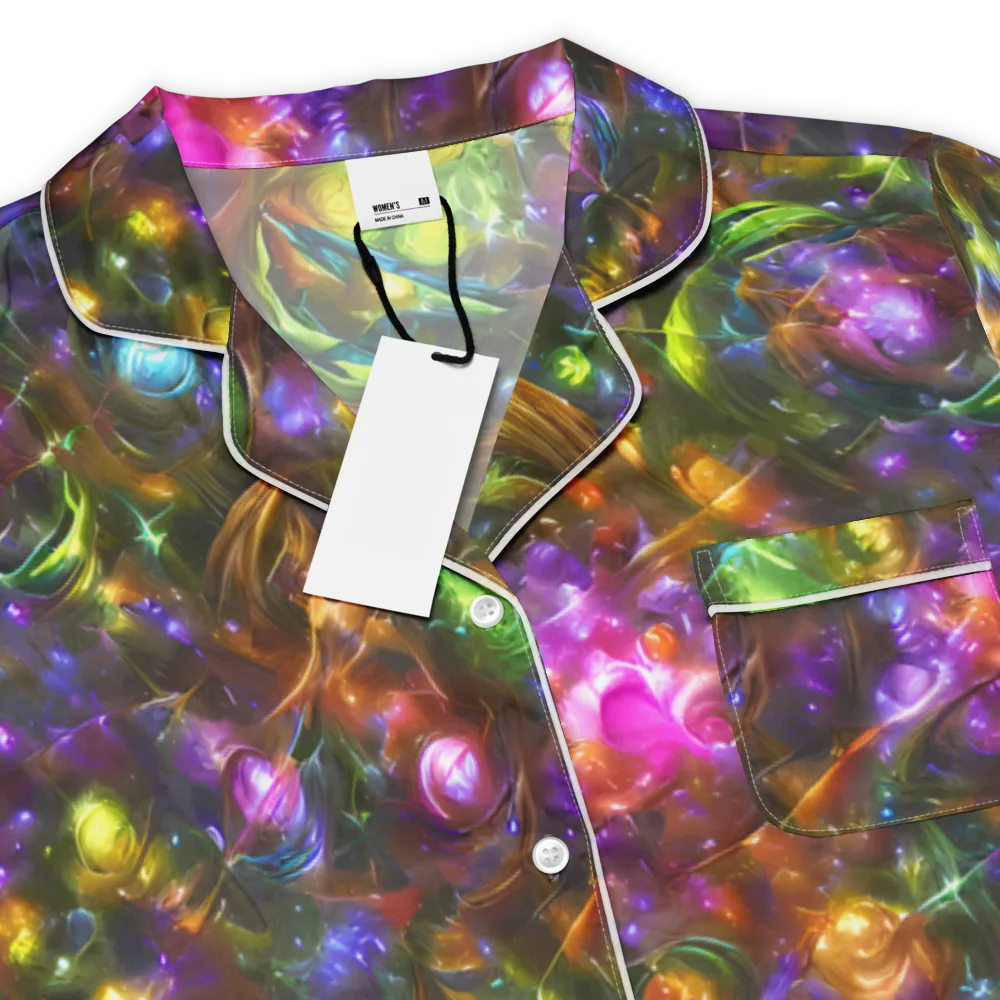 Luminescent Tangle on Women's Short Sleeve Pajama Top — Product details