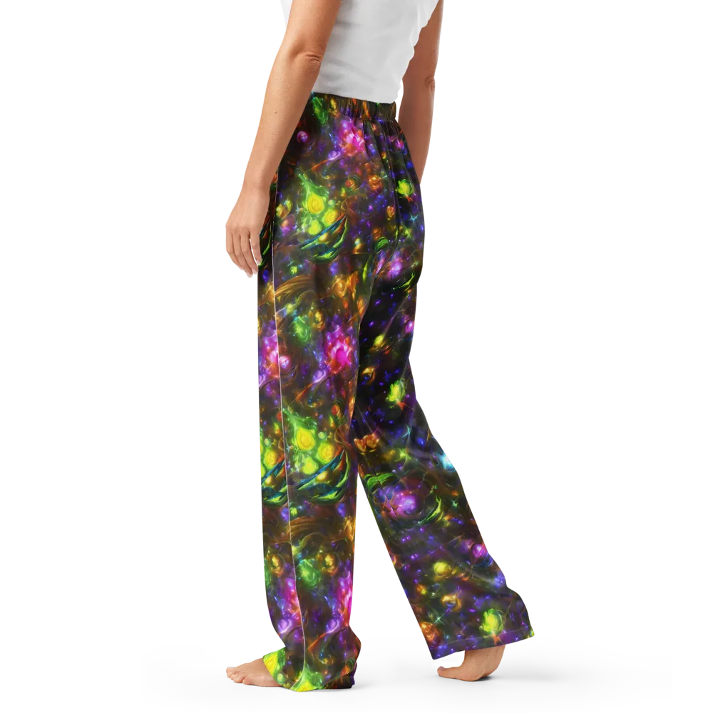 Luminescent Tangle on Women's Pajama Pants — Left