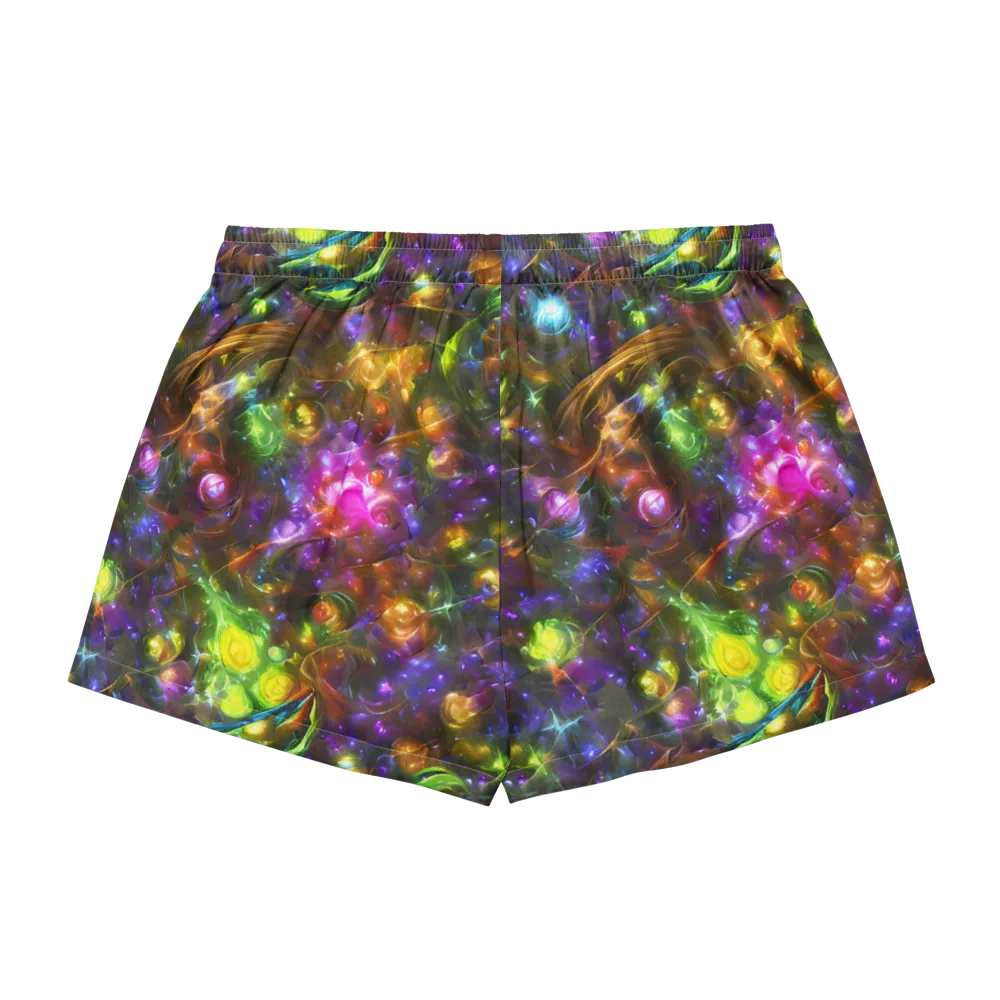 Luminescent Tangle on Women's Pajama Shorts — Back