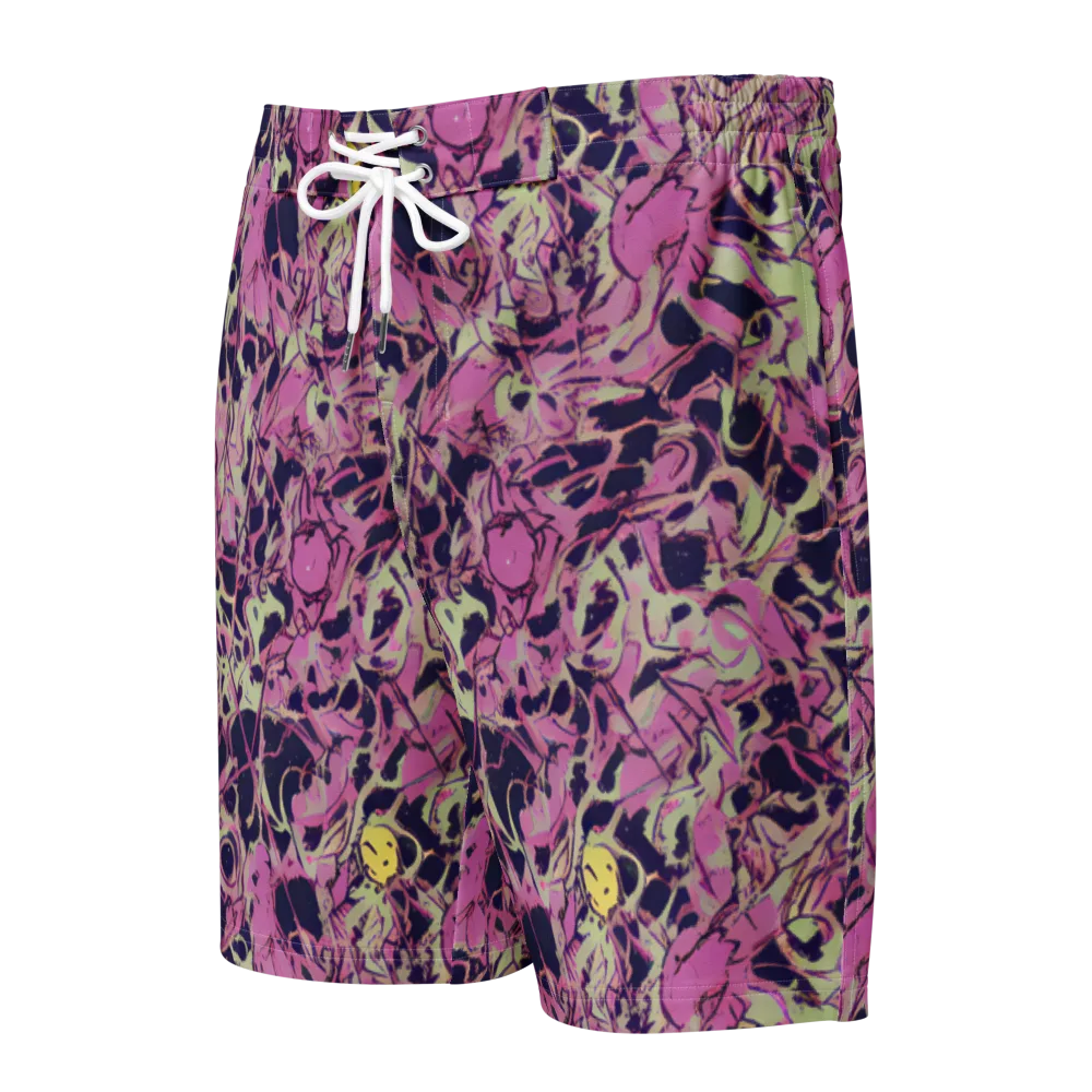 Lavender Frenzy on Men's Board Shorts — Front