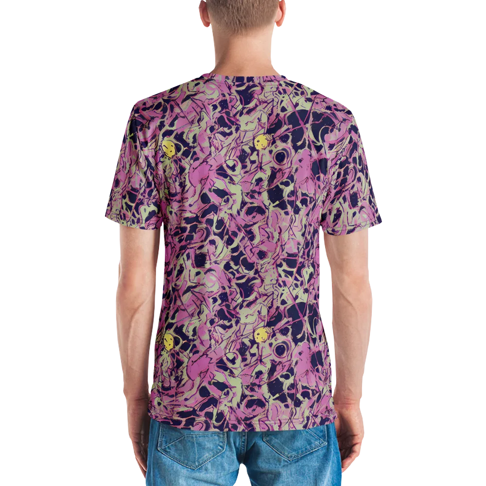 Lavender Frenzy on Men's Crew Neck T-Shirt — Back