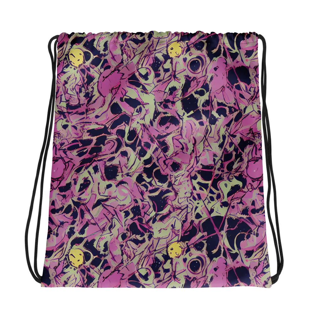 Lavender Frenzy on Drawstring Bag — Photo