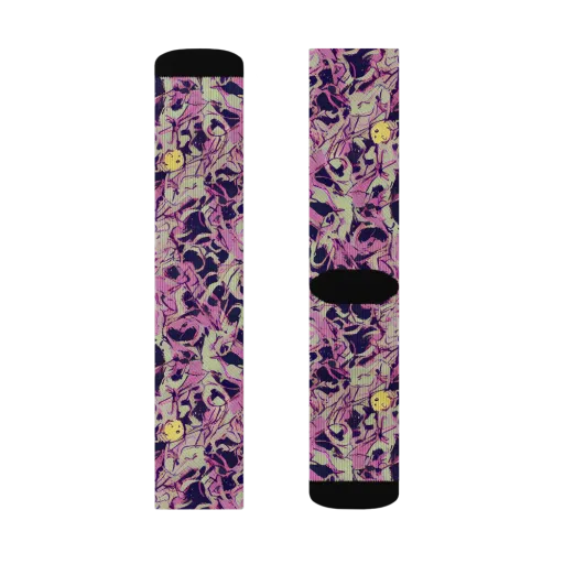 Lavender Frenzy on a Socks