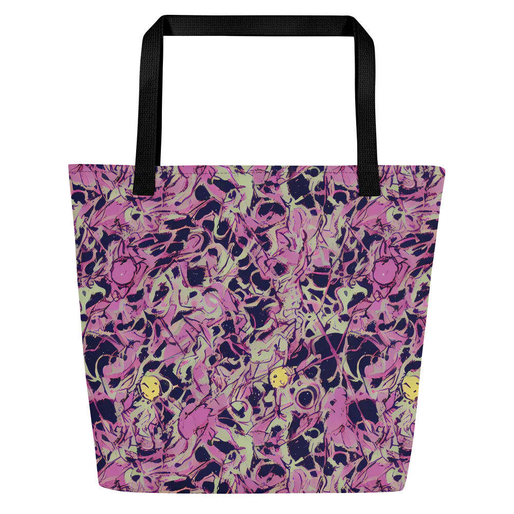 Lavender Frenzy on Large Tote Bag W/ Pocket — Front