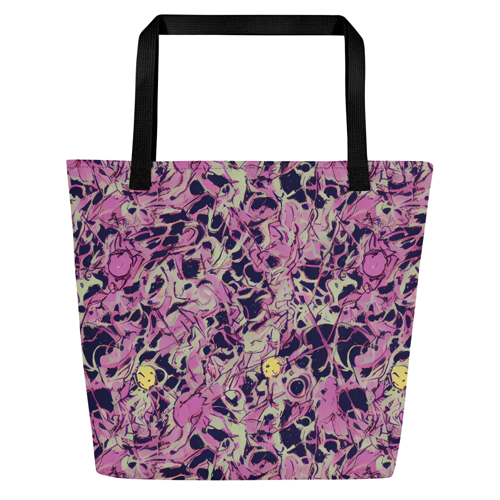 Lavender Frenzy on Large Tote Bag W/ Pocket — Front