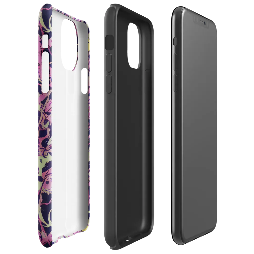 Lavender Frenzy on Tough Case for iPhone® — Right