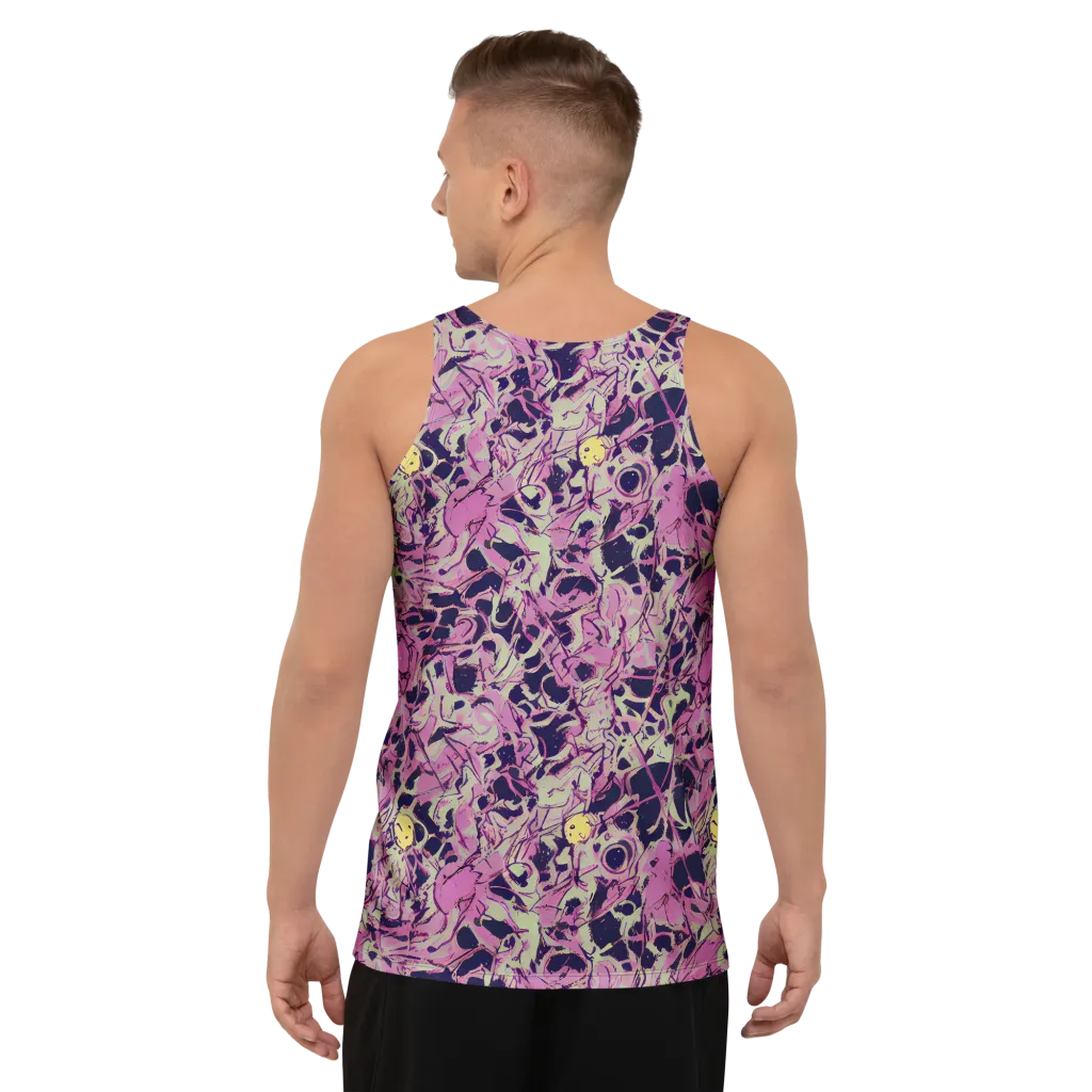 Lavender Frenzy on Men's Tank Top — Back