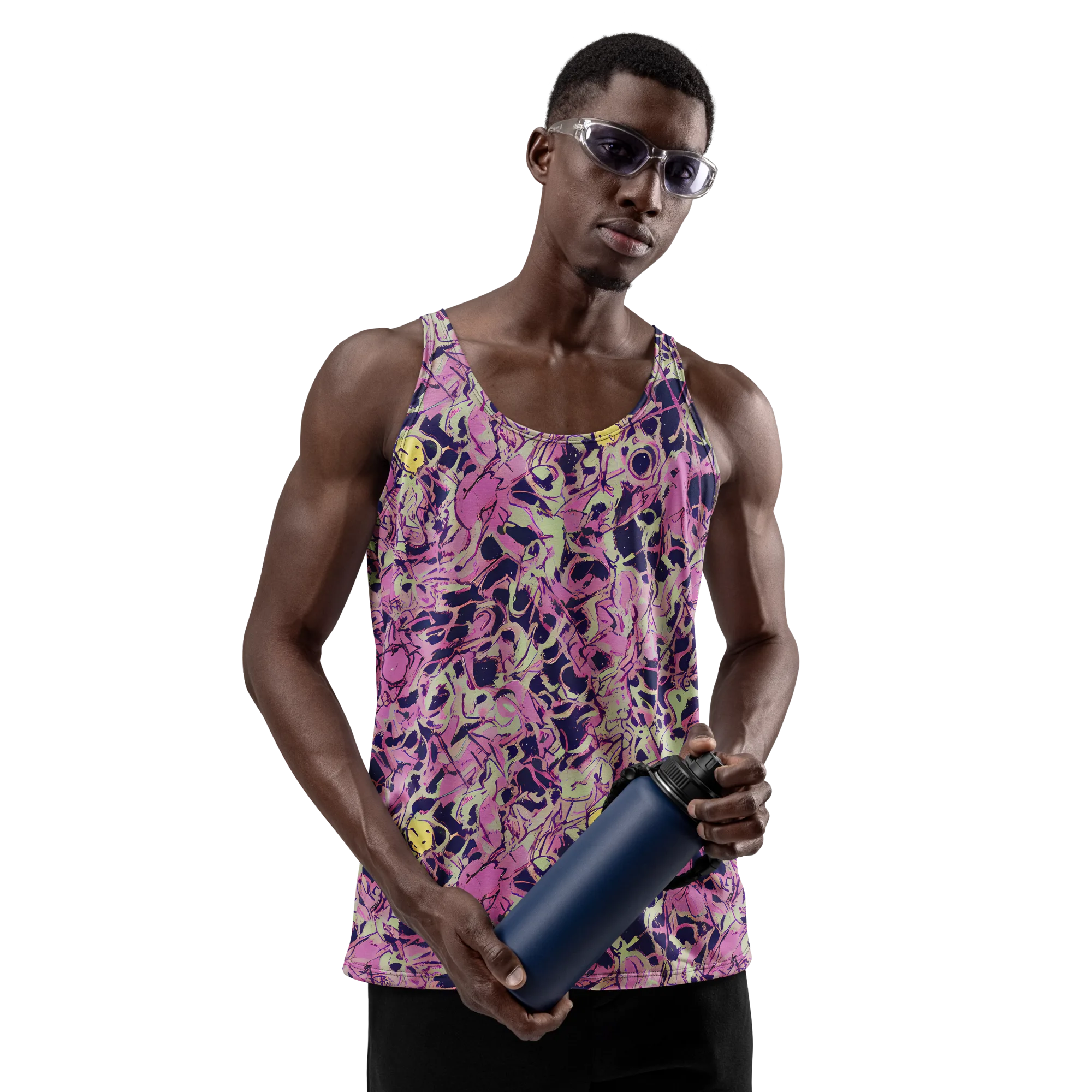 Lavender Frenzy on Men's Tank Top — Front