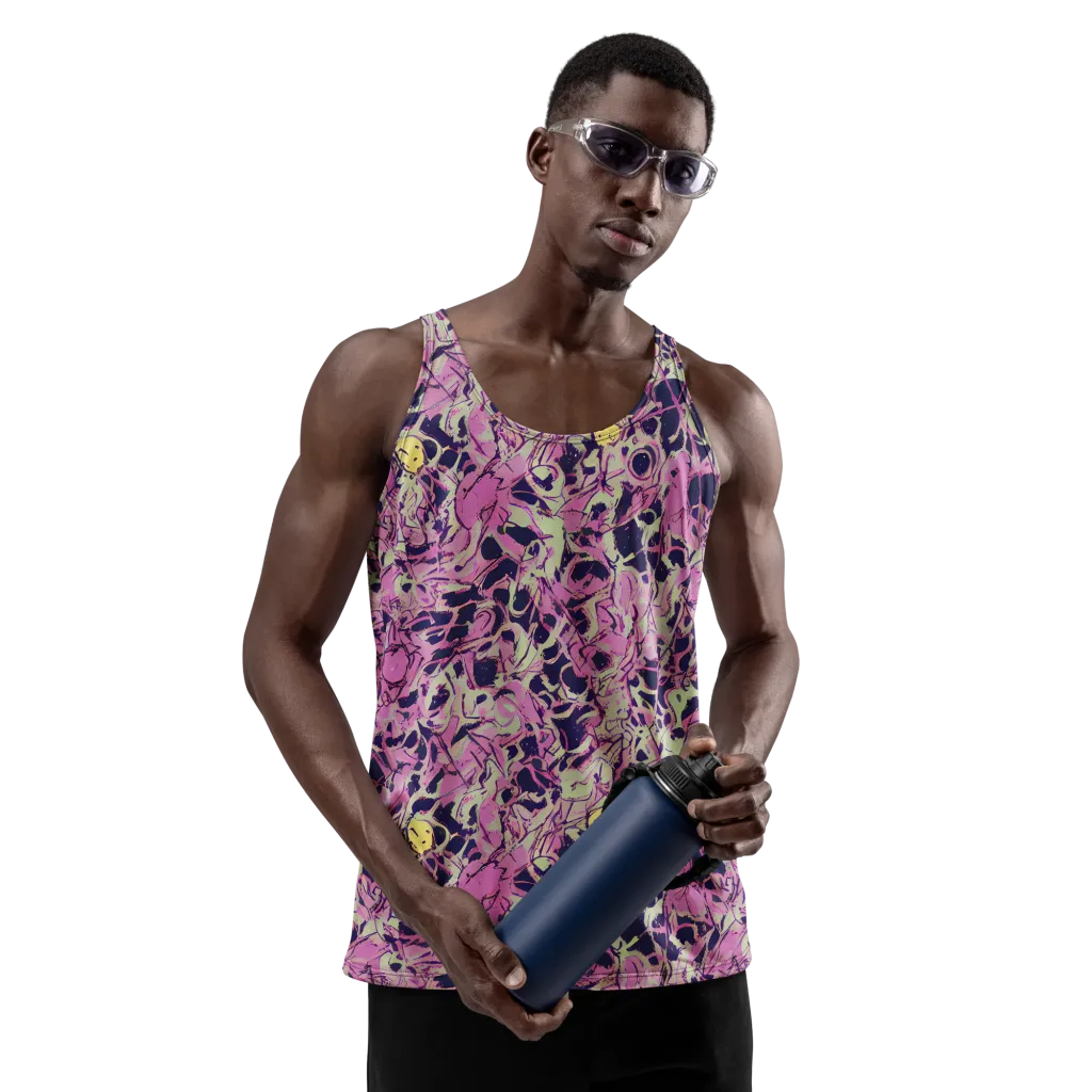 Lavender Frenzy on Men's Tank Top — Front