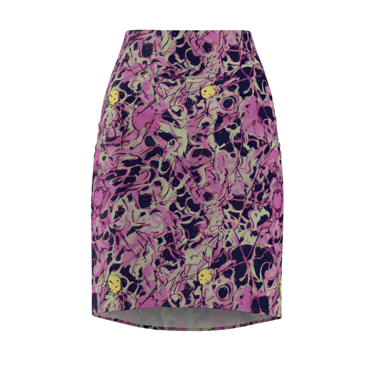 Lavender Frenzy on Pencil Skirt — Front