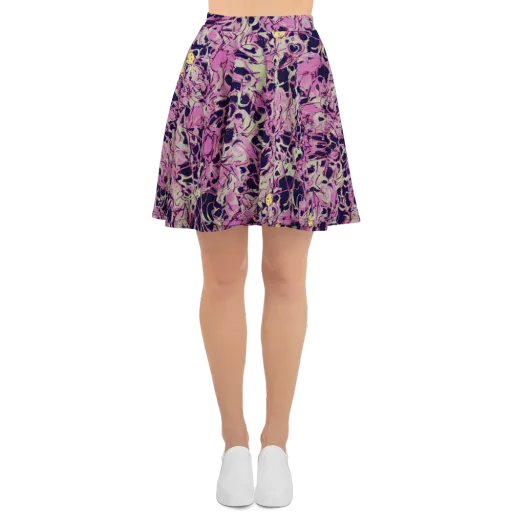 Lavender Frenzy on a Skater Skirt
