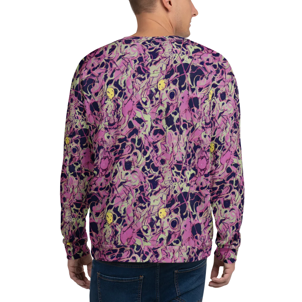 Lavender Frenzy on Sweatshirt — Back