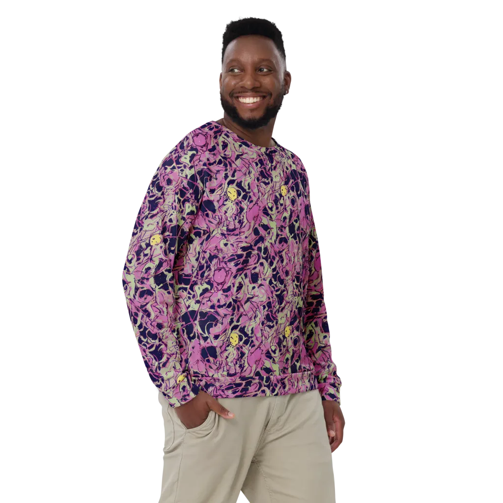 Lavender Frenzy on Sweatshirt — Front