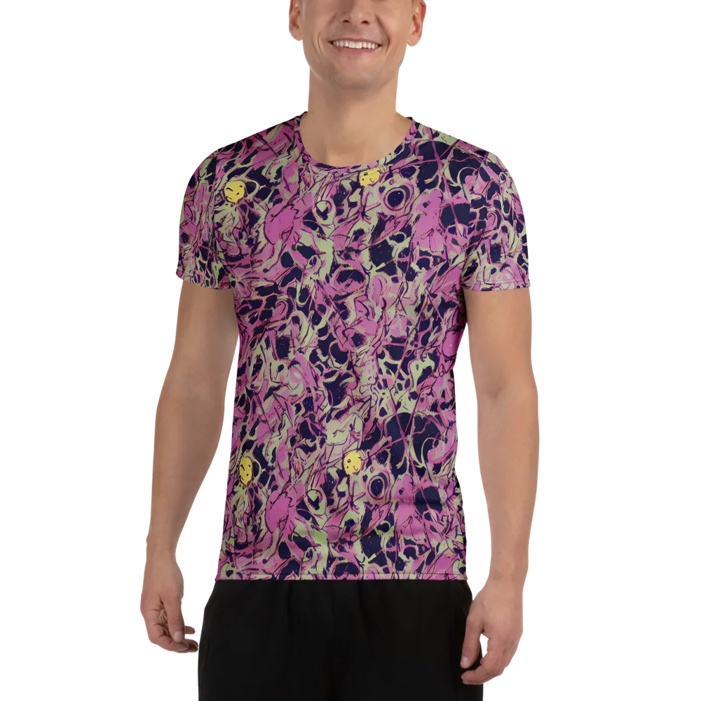 Lavender Frenzy on Men's Athletic T-Shirt — Front