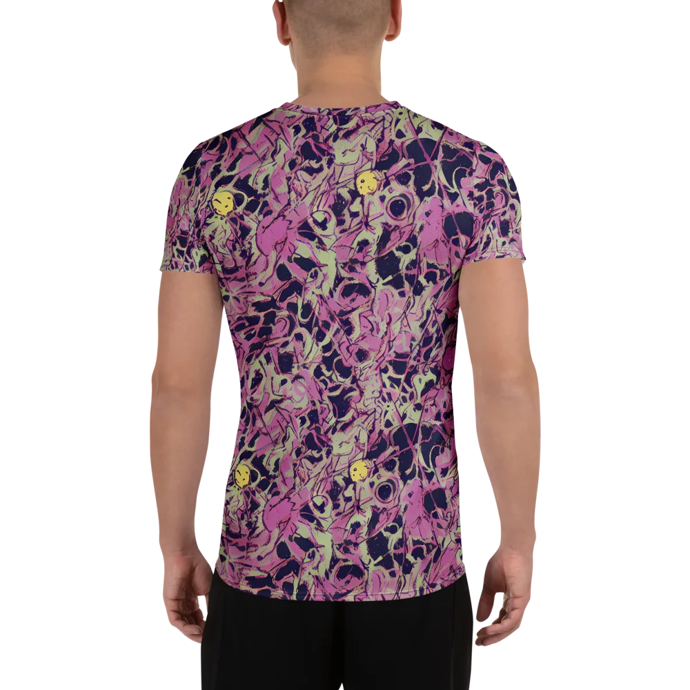 Lavender Frenzy on Men's Athletic T-Shirt — Back