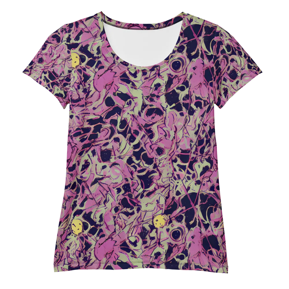 Lavender Frenzy on Women's Athletic T-Shirt — Front