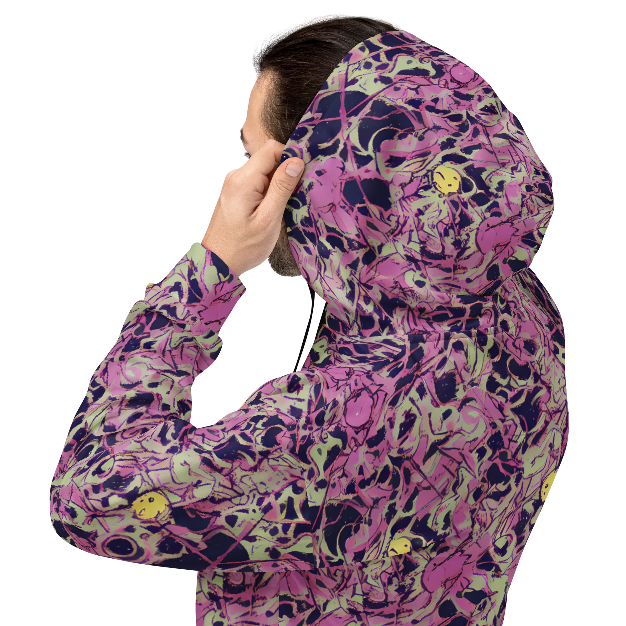 Lavender Frenzy on Hoodie — Back